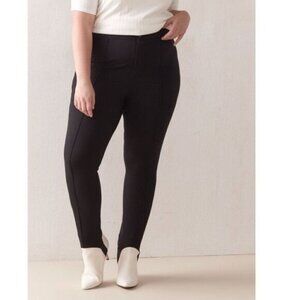 ADDITION Elle Black Stirrup Pants Size 20P